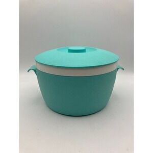 Bolero Therm-O-Ware Turquoise Ice‎ Bucket/Lid Vintage Mid Century Modern Decor